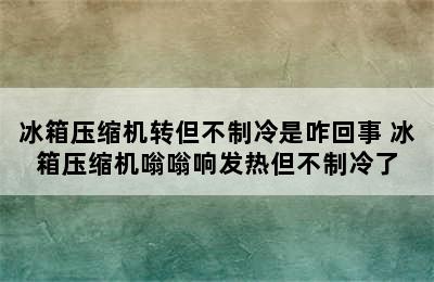 冰箱压缩机转但不制冷是咋回事 冰箱压缩机嗡嗡响发热但不制冷了